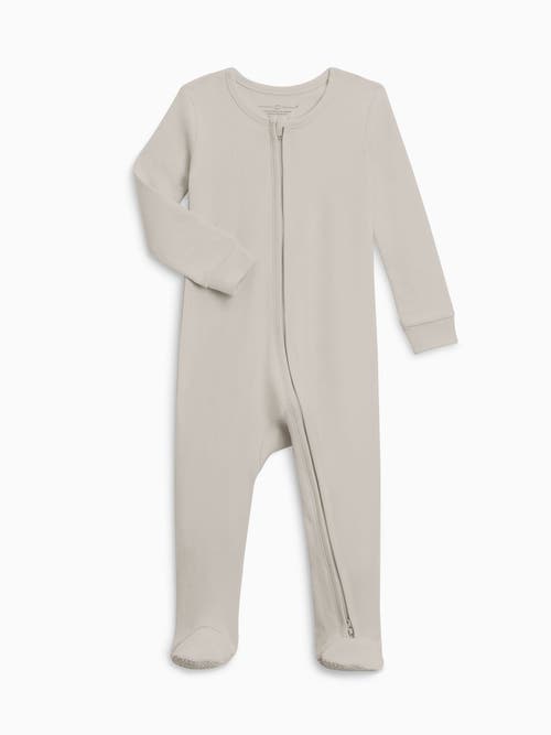 Colored Organics Organic Peyton Zipper Sleeper In Neutral