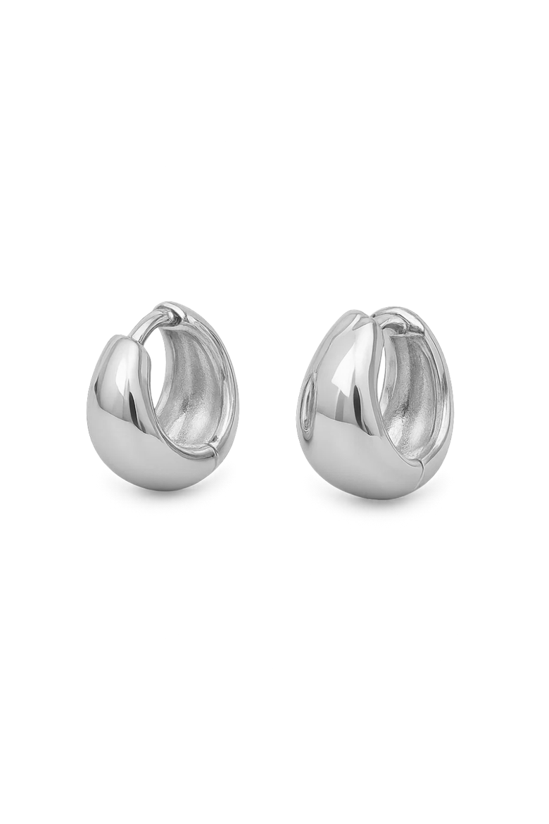 Dainty Huggie Hoop Earrings -3 Pairs, Alternate, color, Silver