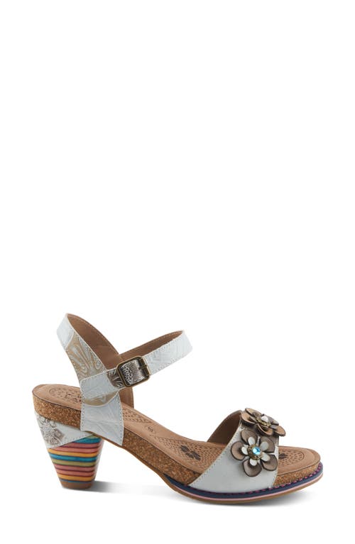 L'artiste By Spring Step Bluesky Sandal In White Multi