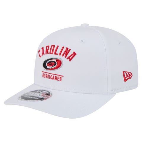 Men's New Era White Carolina Hurricanes Team Lockup Basic 9SEVENTY Adjustable Hat