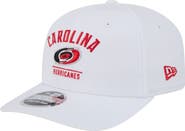 New Era Men's New Era White Carolina Hurricanes Team Lockup Basic 9SEVENTY Adjustable Hat