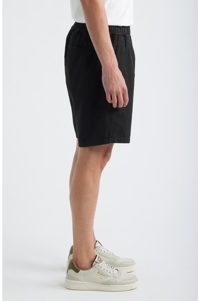 Folgate Cotton & Linen Twill Shorts, Alternate, color, SHADED BLACK