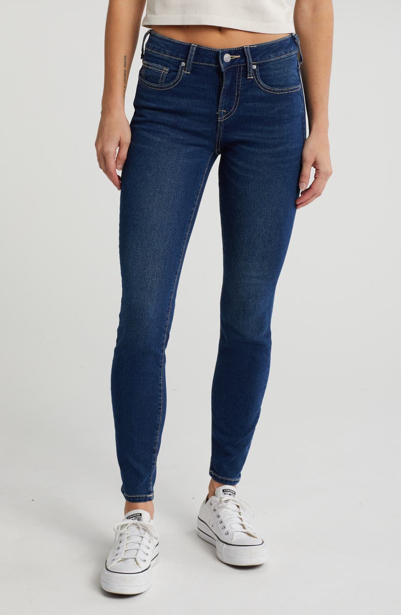 True Religion Brand Jeans Jennie Mid Rise Skinny Jeans, Main, color, 