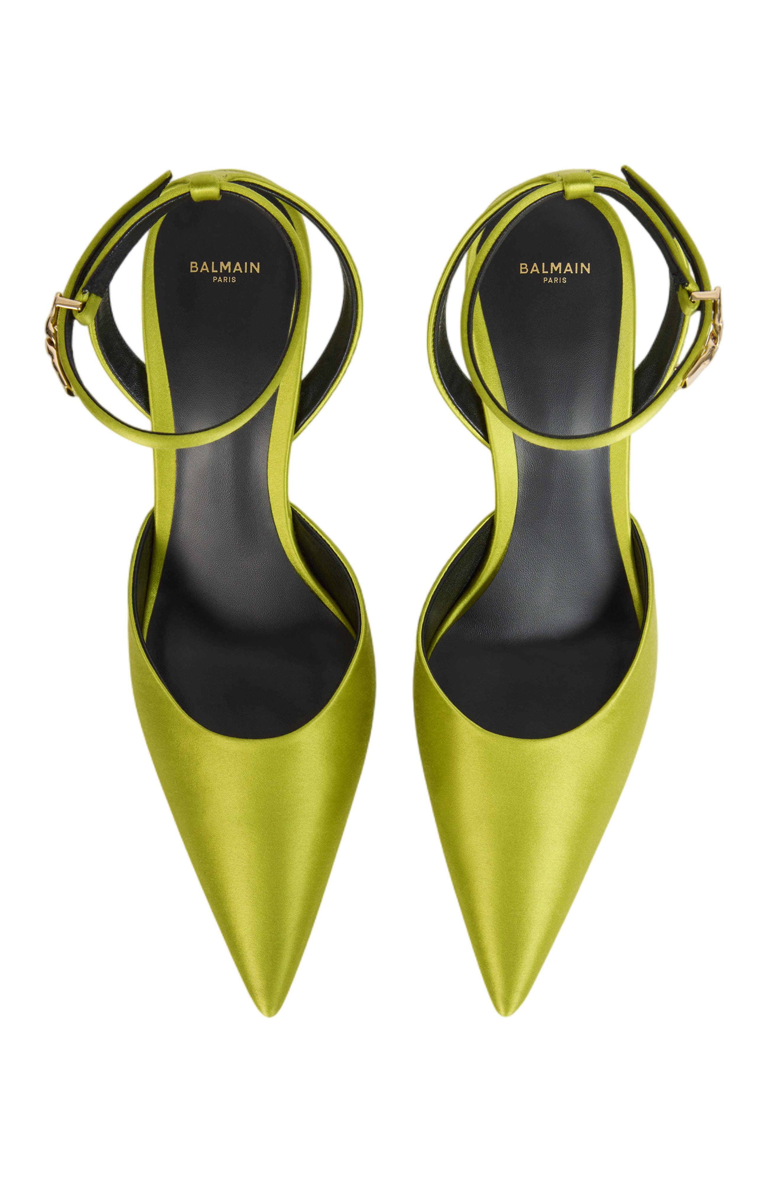 Satin Strappy Courts, Alternate, color, green