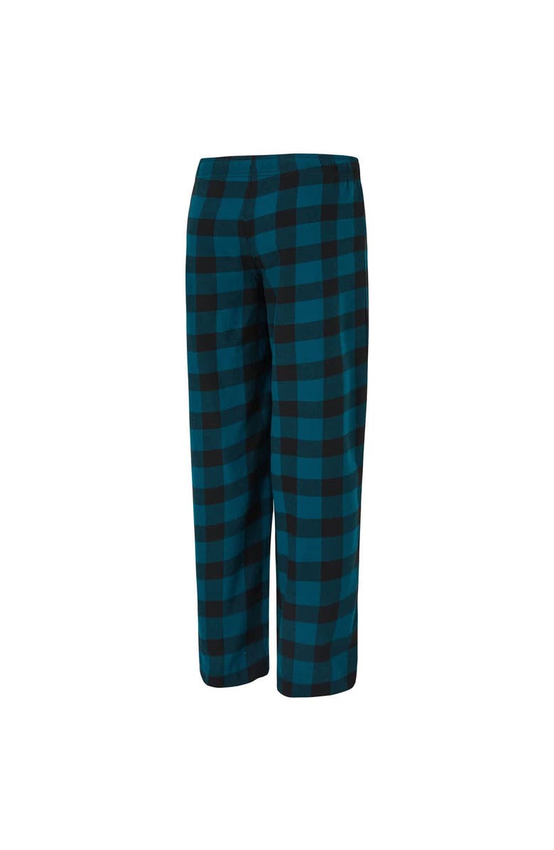 CONCEPTS SPORT Women's Concepts Sport  Green/Black Philadelphia Eagles Avondale T-Shirt & Pants Flannel PJ Set, Alternate, color, Green