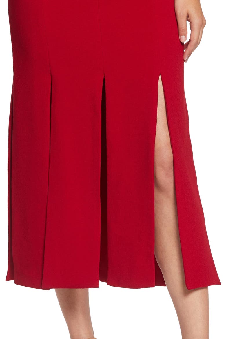 Devon Midi Dress, Alternate, color, GARNET
