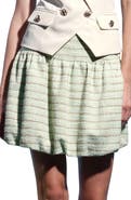 Walter Baker Tia Tweed Bubble Miniskirt