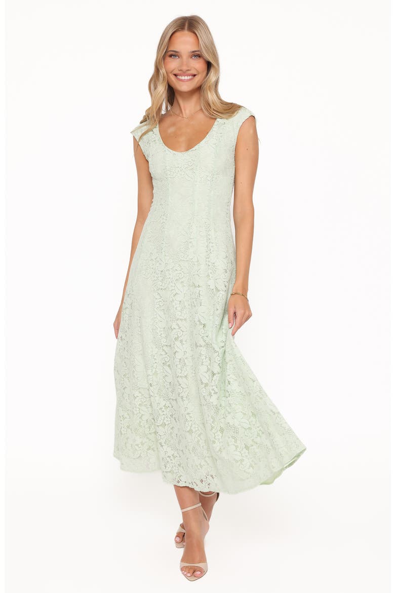 Mapleton Embroidered Lace Midi Dress, Alternate, color, SAGE GREEN LACE