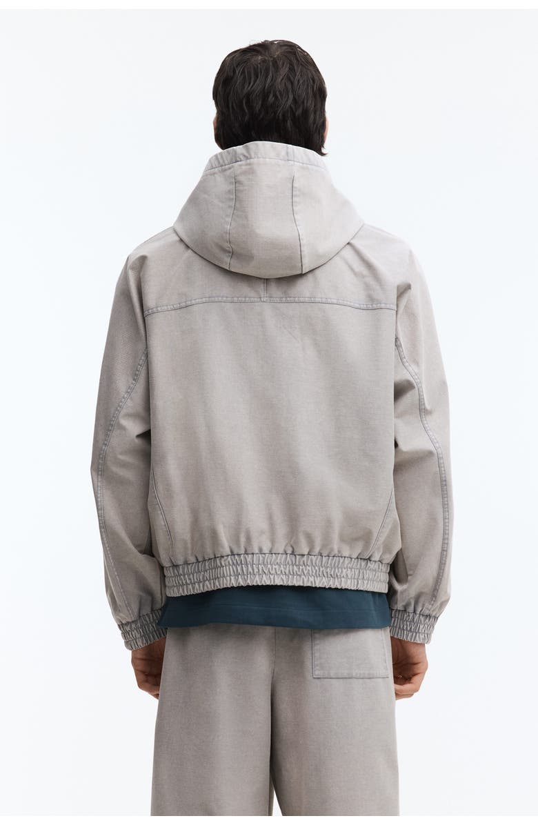 H&M Hooded Jacket, Alternate, color, Light Gray