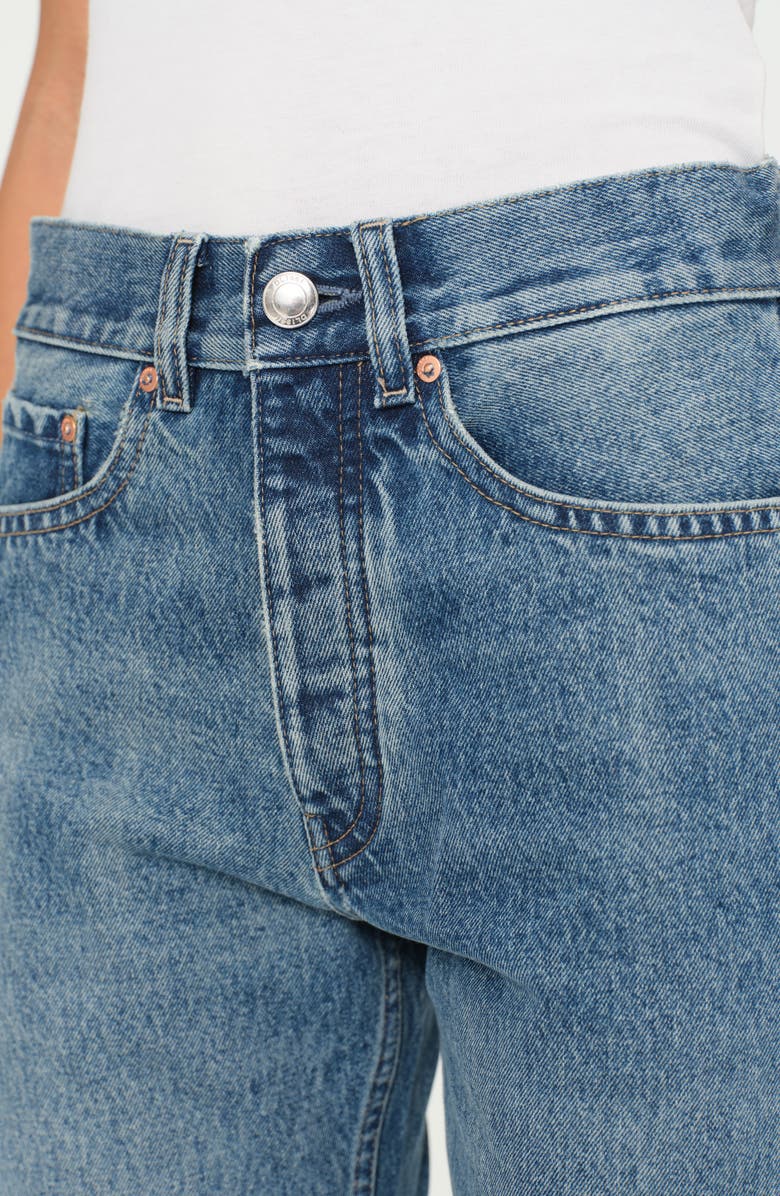 DL1961 Romie Mid Rise Straight Leg Jeans, Alternate, color, Endless Sea Vintage
