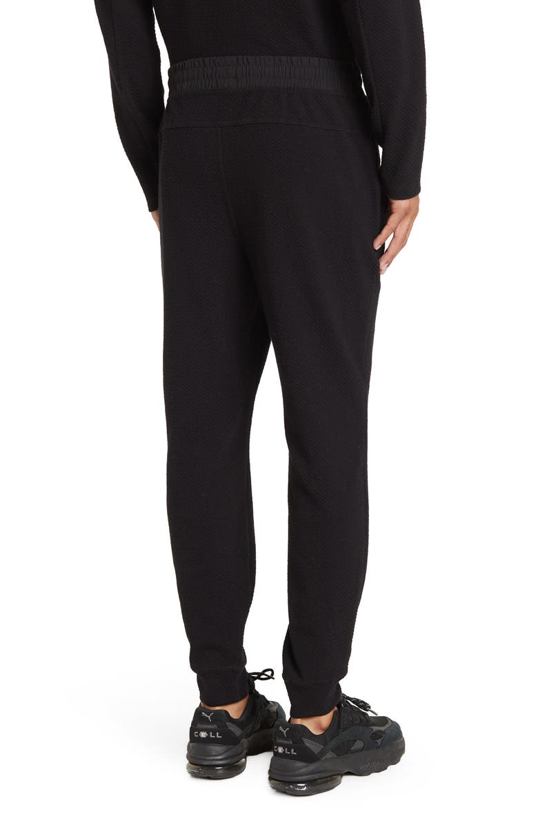 90 DEGREE BY REFLEX Textured Joggers w/ Elasticized Waistband, Alternate, color,