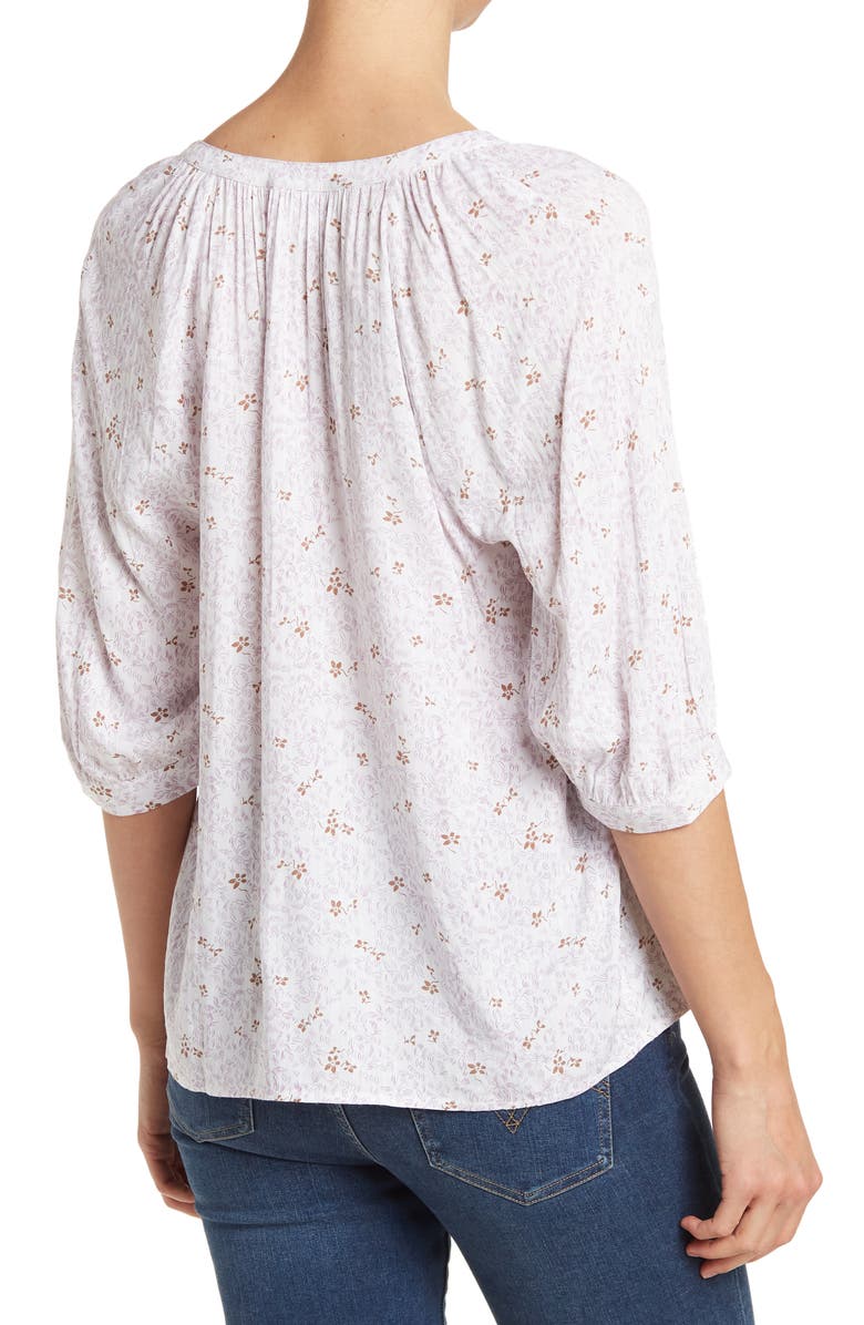 Melrose and Market Short Sleeve Popover Top, Alternate, color, 