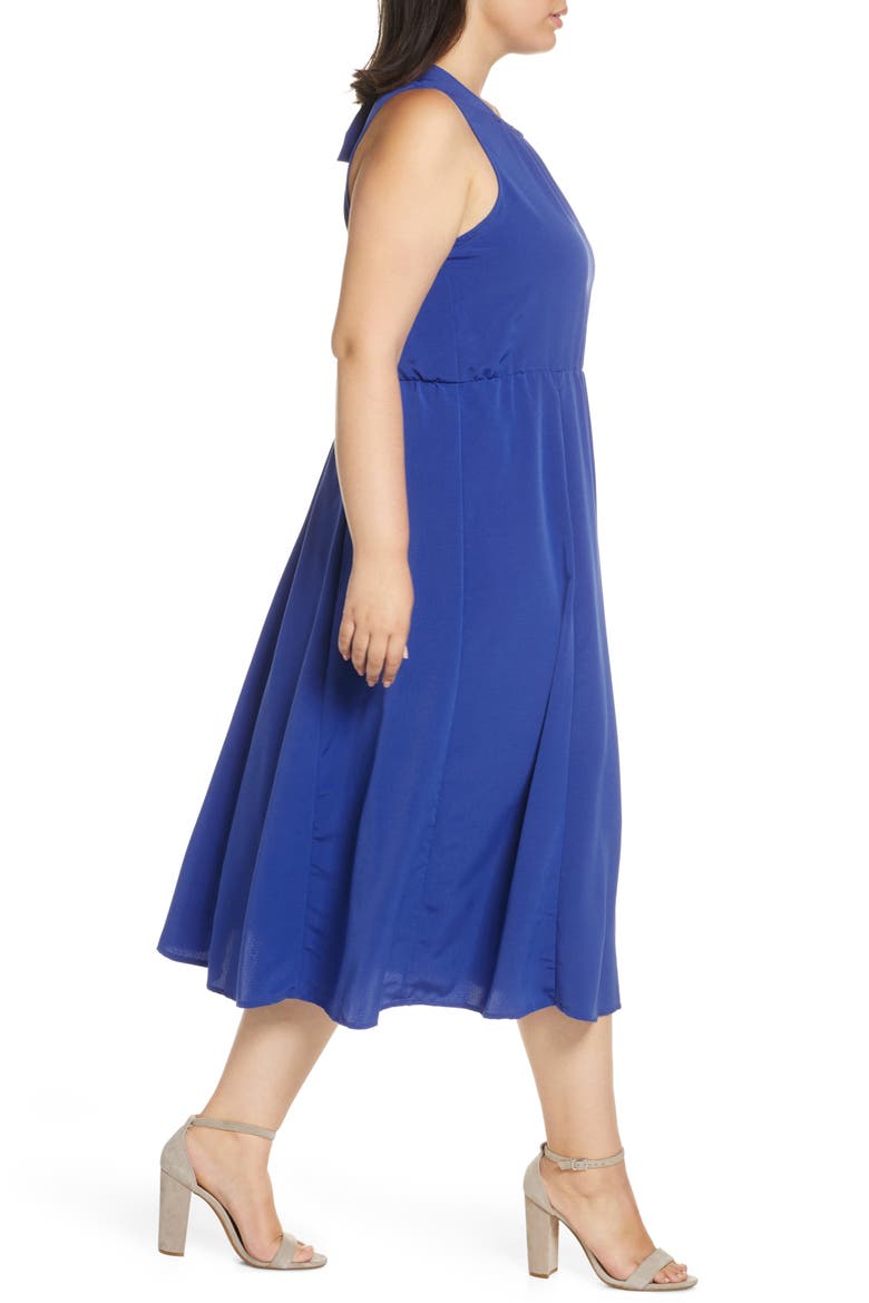 Francis Tie Back Dress, Alternate, color, CLASSIC BLUE
