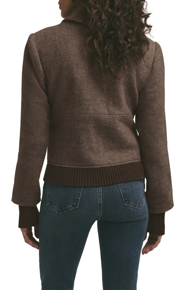 Favorite Daughter The City Herringbone Bomber Jacket, Alternate, color, 