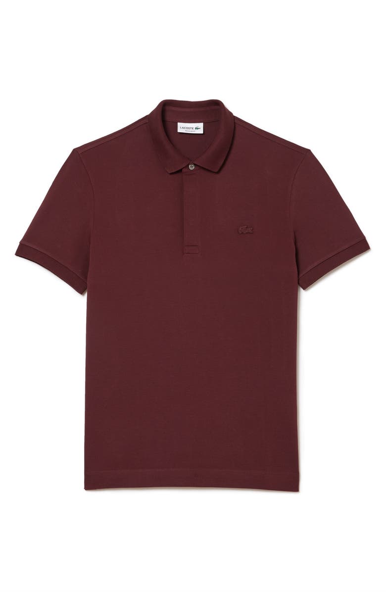 Lacoste Paris Regular Fit Stretch Polo, Alternate, color, Expresso
