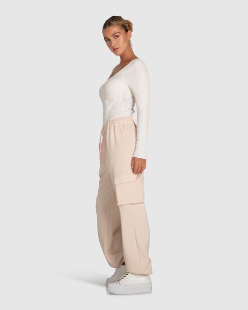 Belle & Bloom Perfect Match Cargo Trackpants In Pink