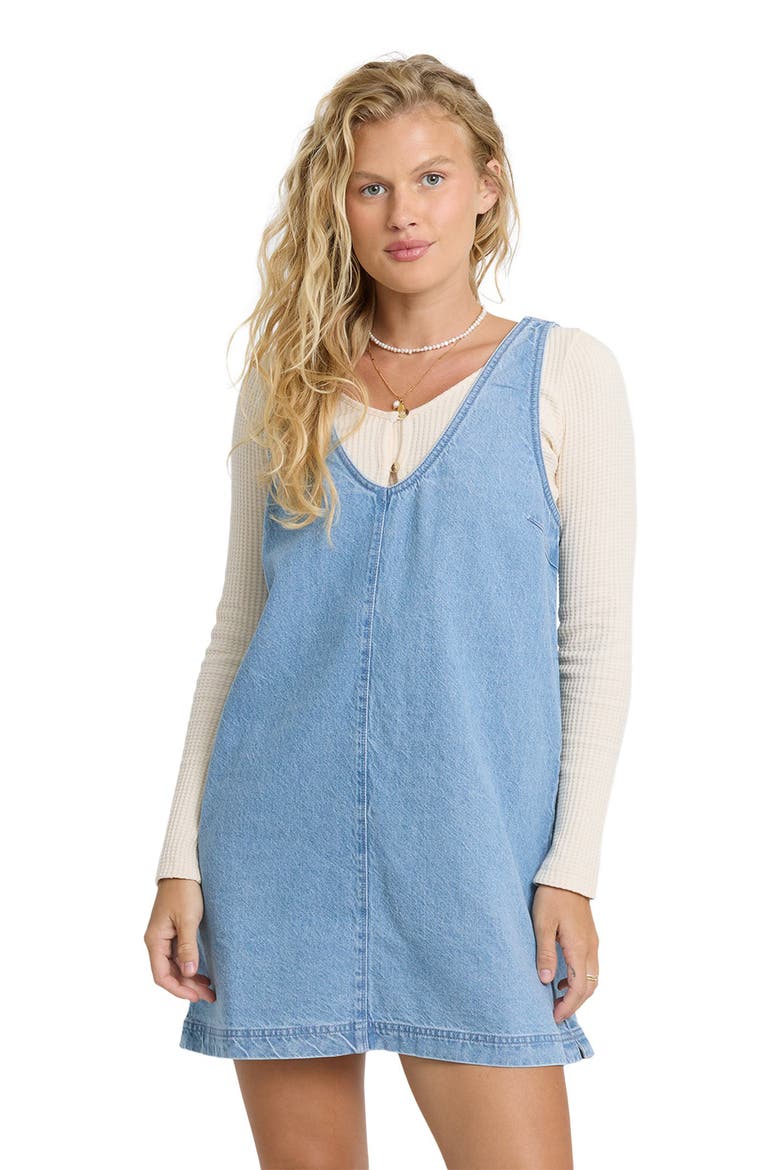 Lyla Saltwashed Minidress, Alternate, color, SEA BLUE