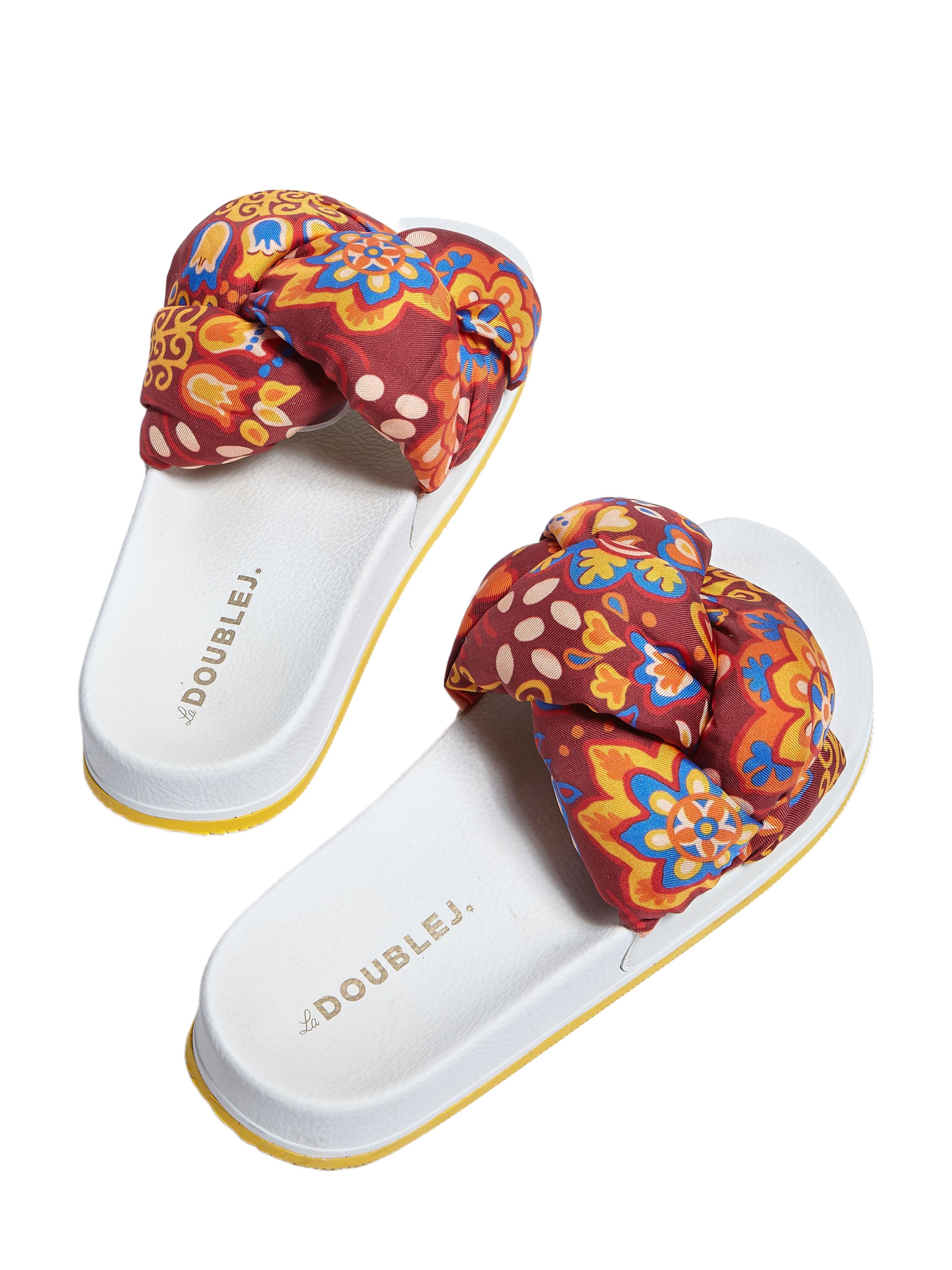 La DoubleJ Treccia Slides Taranta Bordeaux, Alternate, color, 