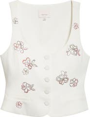 Cinq à Sept Blooming Beaded Vest
