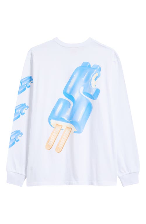 Icecream Dollar Pop Long Sleeve Graphic T-shirt In White