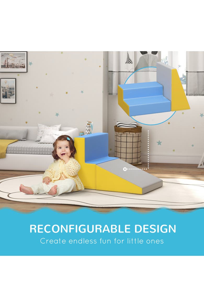 2-Piece Climb and Crawl Foam Playset, Indoor Play, Alternate, color, Contemporary