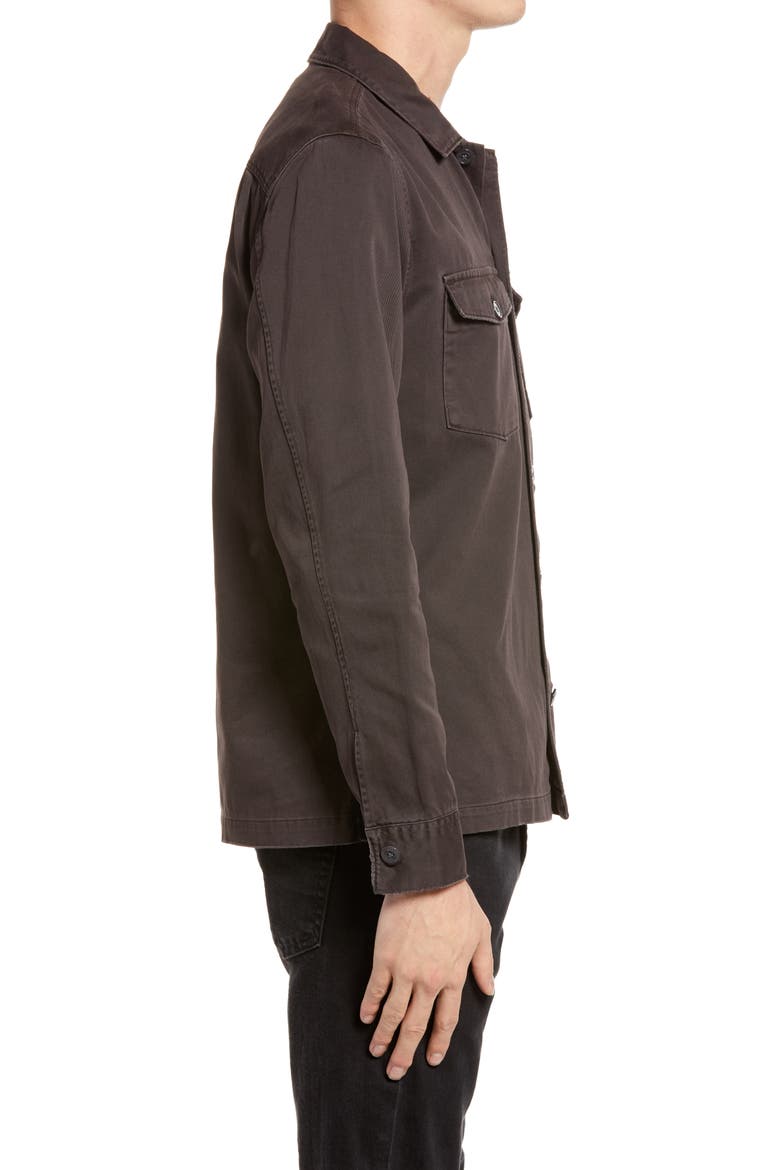 Spotter Button-Up Shirt Jacket, Alternate, color, DARK GARNET RED