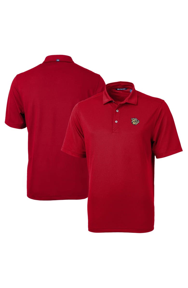 Cutter & Buck Men's Cutter & Buck Red Lehigh Valley IronPigs Big & Tall Virtue Eco Pique Recycled Polo, Alternate, color, 
