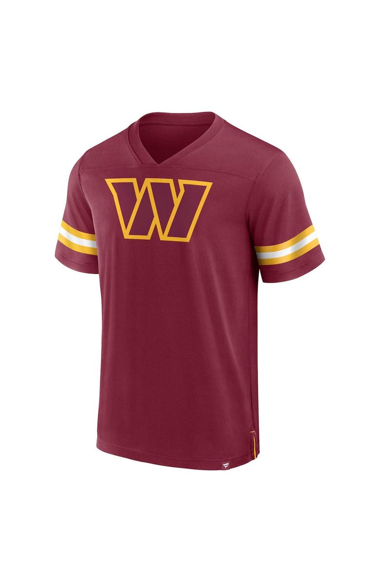 FANATICS Men's Fanatics Branded  Burgundy Washington Commanders Jersey Tackle V-Neck T-Shirt, Alternate, color, 