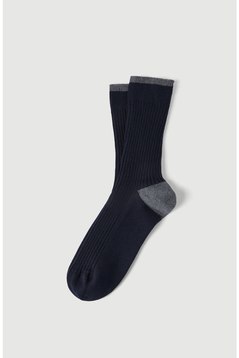 Cotton socks, Main, color, Navy Blue