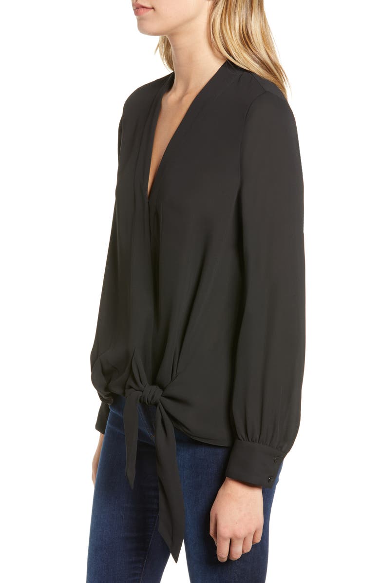 Chelsea28 Tie Front Top, Alternate, color, 