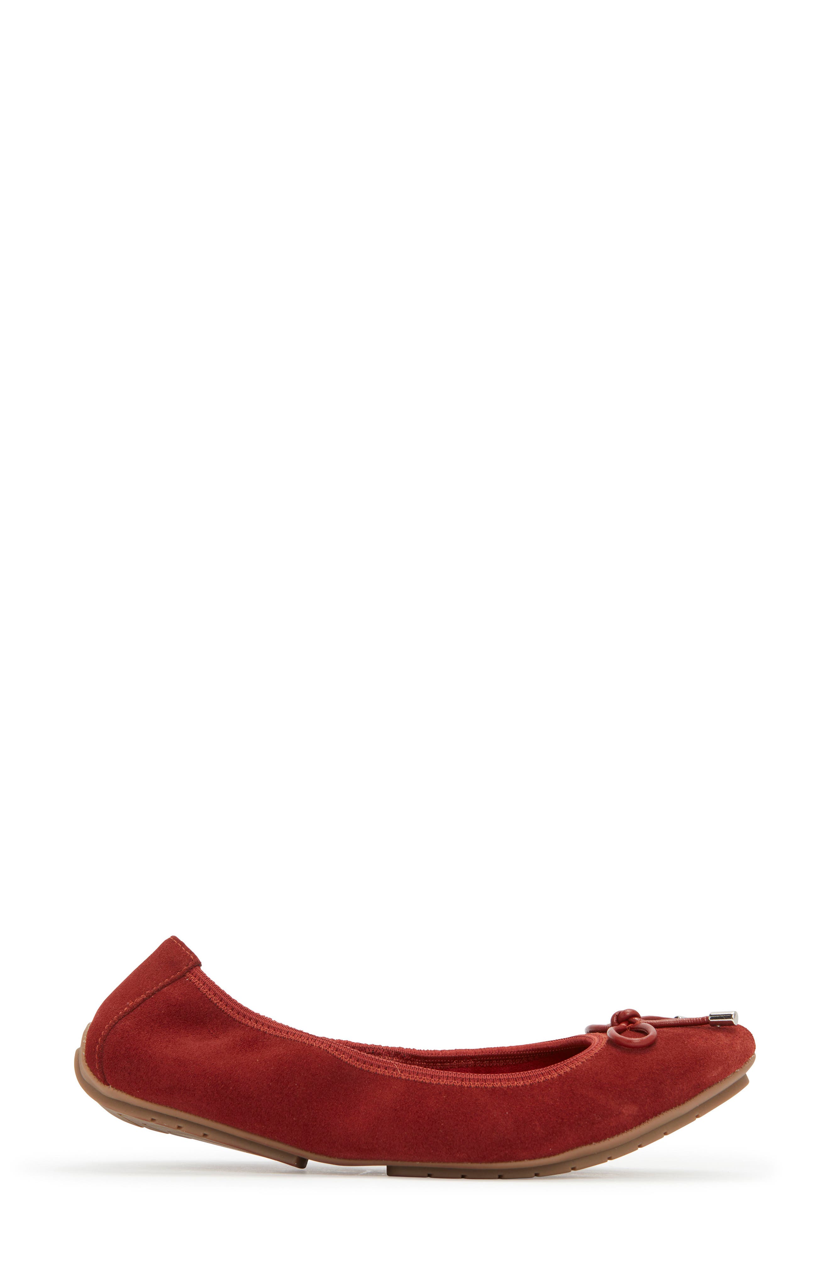 'Halle 2.0' Ballet Flat, Alternate, color, RUST SUEDE