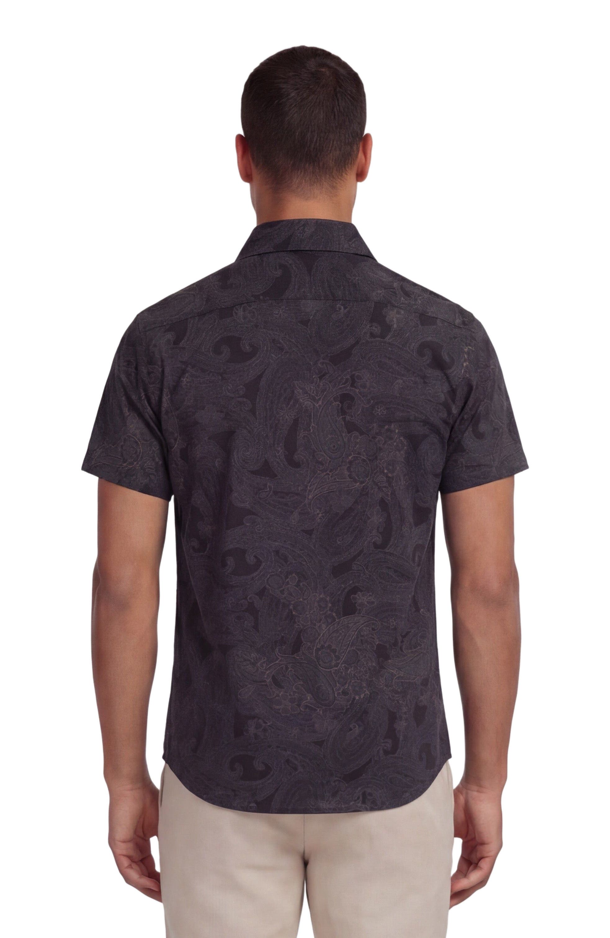 Lords of Harlech Paisley Explosion Mens Printed Button Up Shirt (Men ...