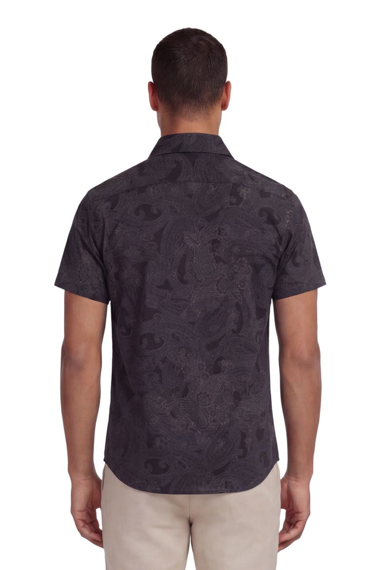 Paisley Explosion Mens Printed Button Up Shirt, Alternate, color, PAISLEY EXPLOSION BLACK