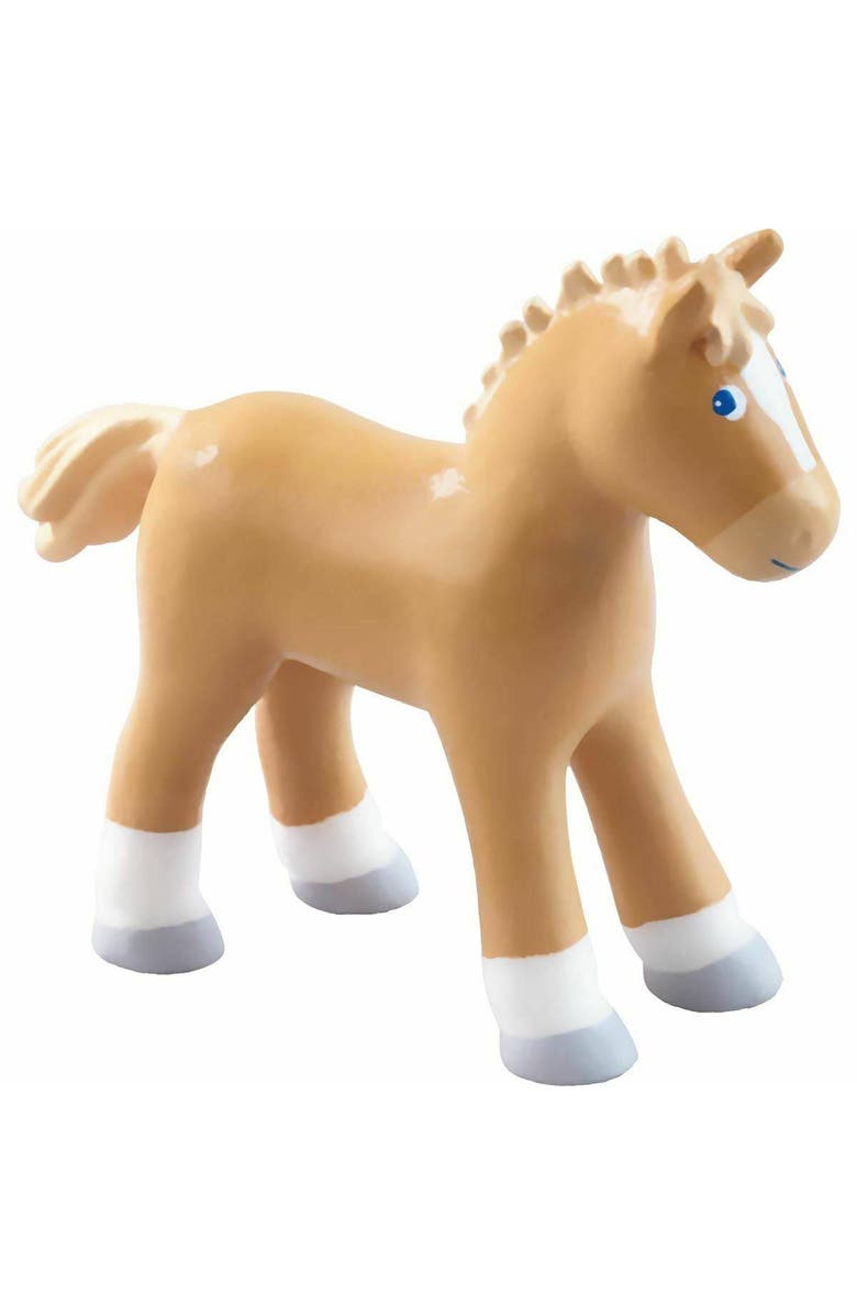 HABA Little Friends Foal Lissi - 3.75" Farm Animal Toy Horse Figure, Main, color, Multi