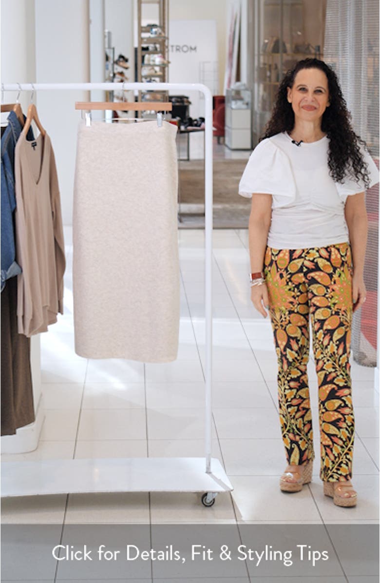 Rib Sweater Midi Skirt, sales video thumbnail