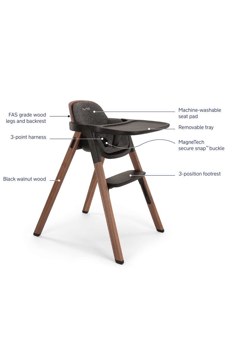 Nuna Bryn Heritage High Chair, Alternate, color, Sanderson