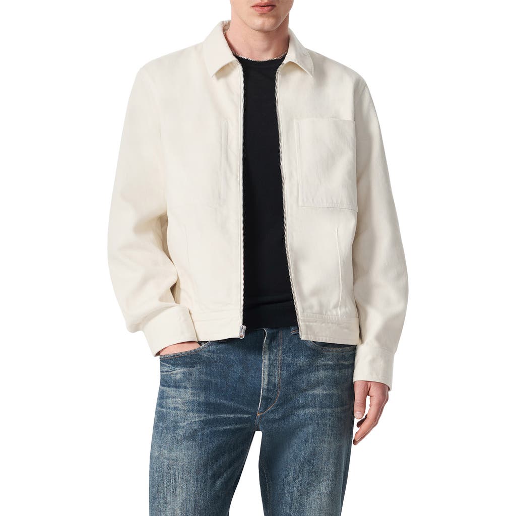 Rag & Bone Simon Denim Garage Jacket In Neutral