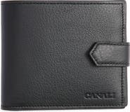 Canali Tumbled Calfskin Billfold Wallet