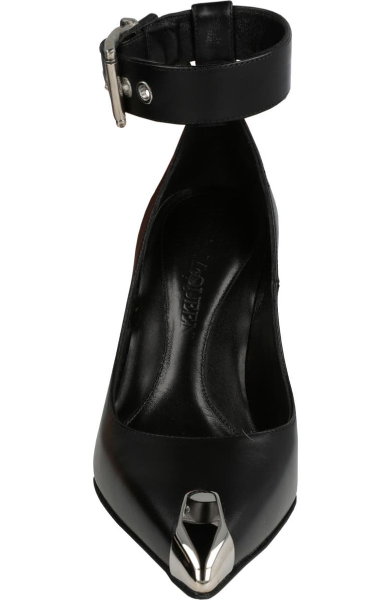 McQueen Punk Ankle Strap Pointed Toe Pump, Alternate, color,