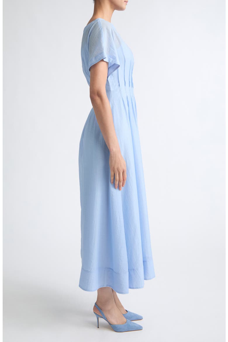 Textured Gauze Midi Dress, Alternate, color, BLUEBELL