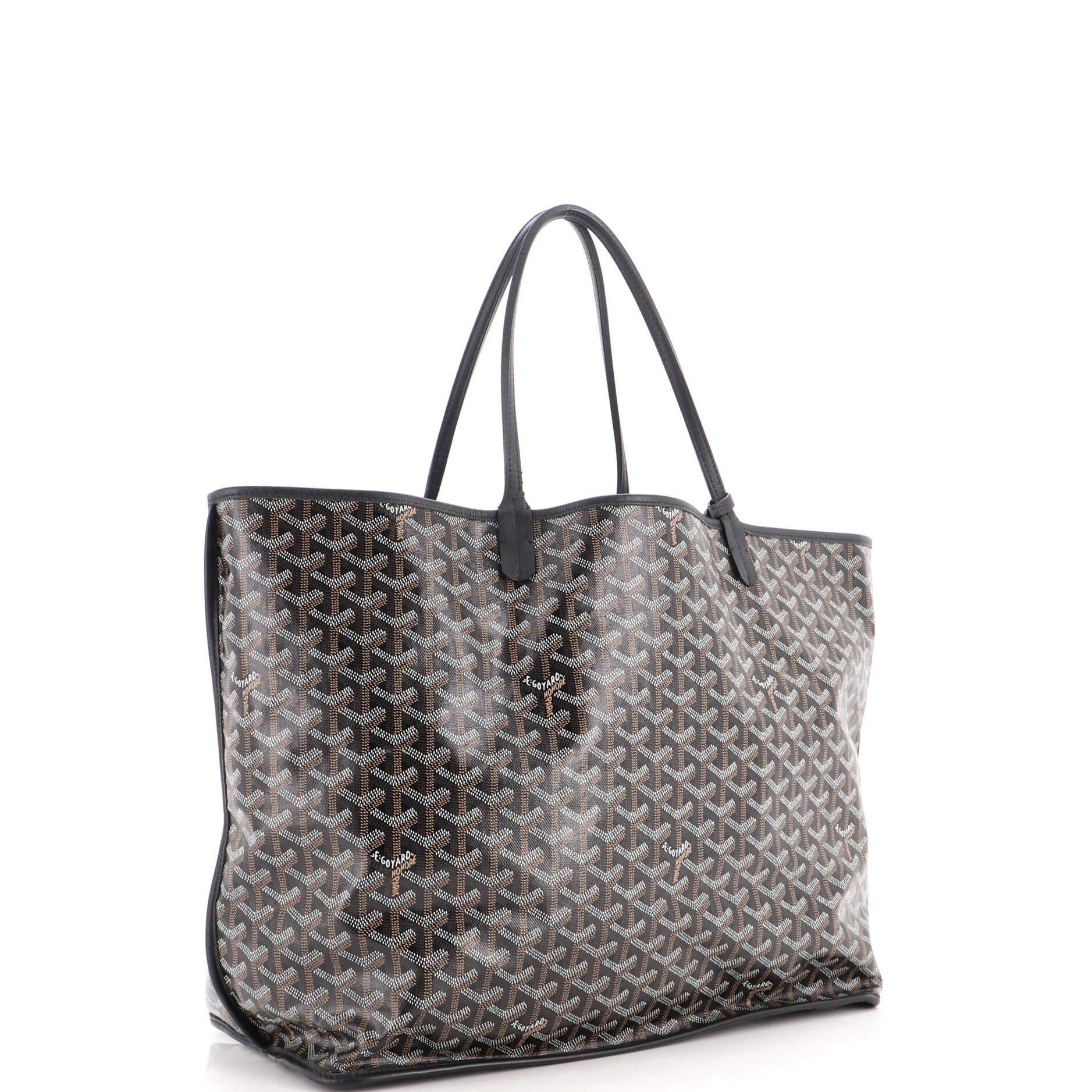 Anjou Reversible Tote Coated Canvas GM, Alternate, color, Black
