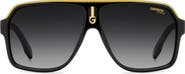 Carrera Eyewear 62mm Oversize Gradient Rectangular Sunglasses