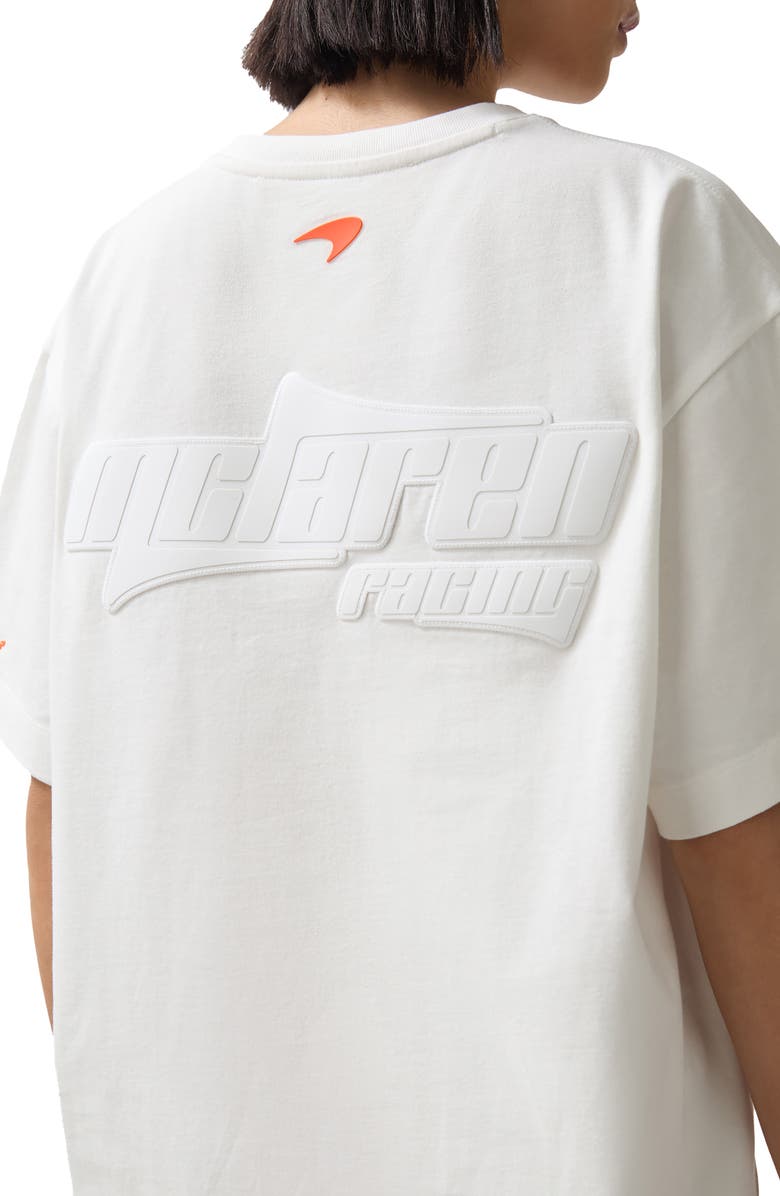 Reiss x McLaren Nakata Logo Embellished T-Shirt, Alternate, color, White