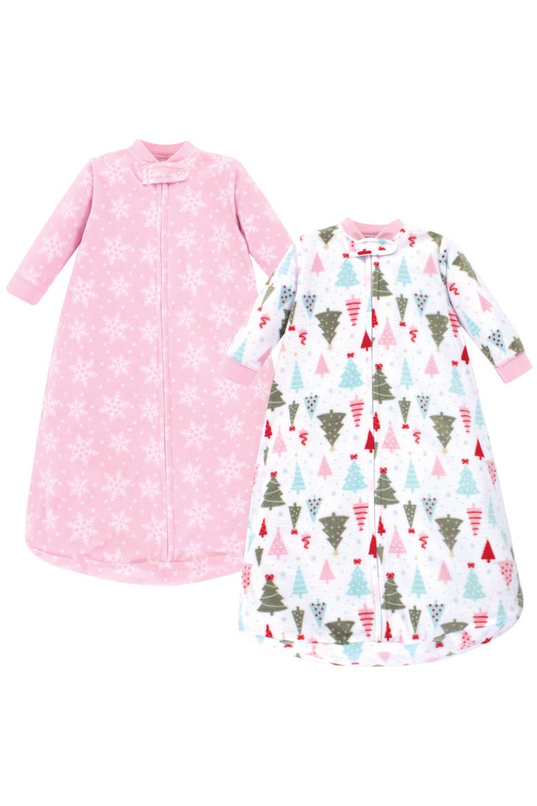Warm Fleece Sleep Bag with Arm Coverage, Main, color, Sparkle Trees