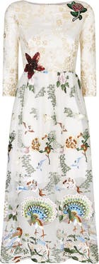 SKYLENCE Qiaochu Embroidered Peacock Dress