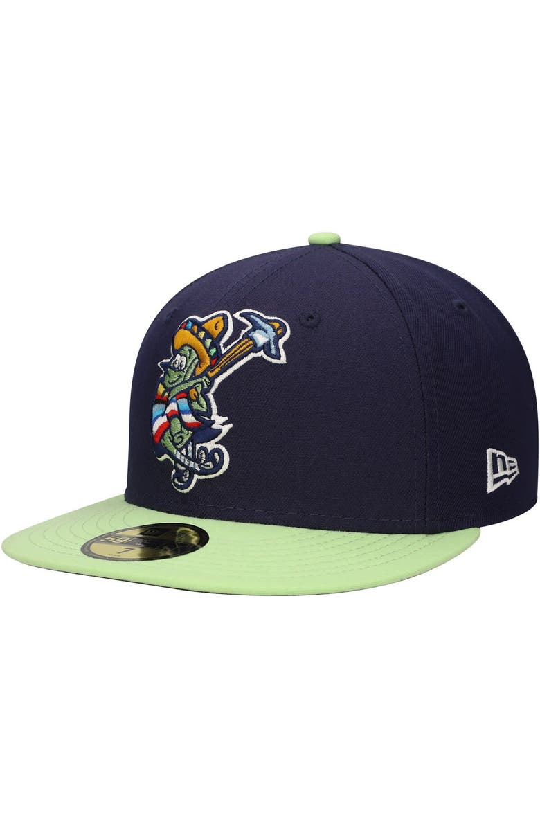 New Era Men's New Era Navy Rocas Azules de Wilmington Copa de la Diversión 59FIFTY Fitted Hat, Main, color, Navy