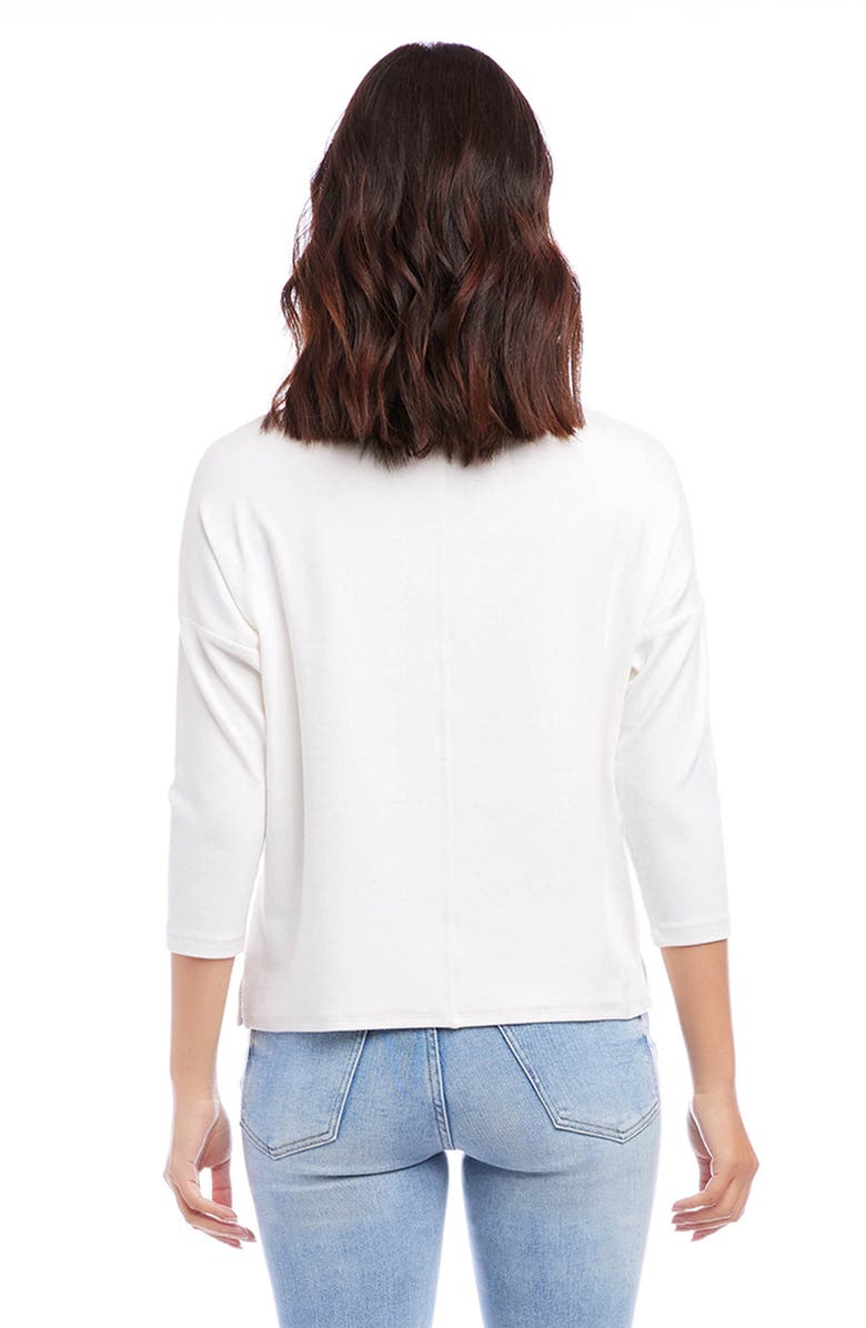 Karen Kane Knit Boatneck Top, Alternate, color, Off White