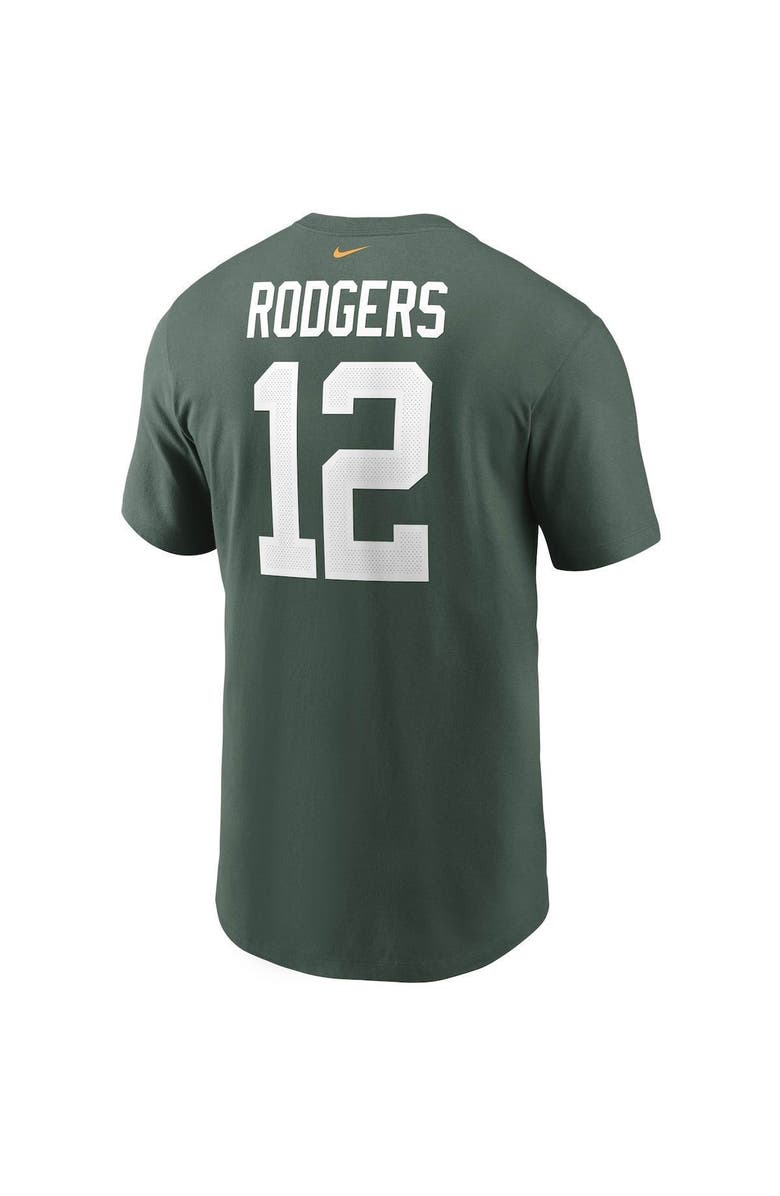 Nike Men's Nike Aaron Rodgers Green Green Bay Packers Name & Number T-Shirt, Alternate, color, 