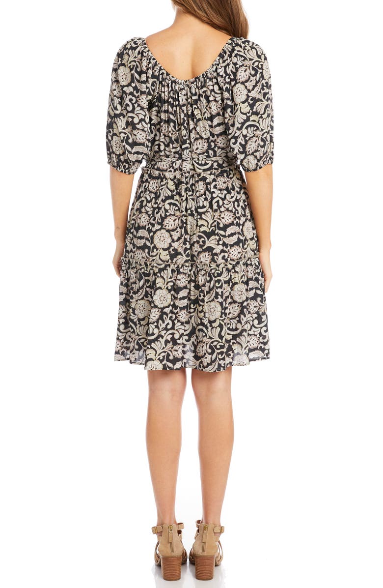 Karen Kane Tiered Floral Dress, Alternate, color,