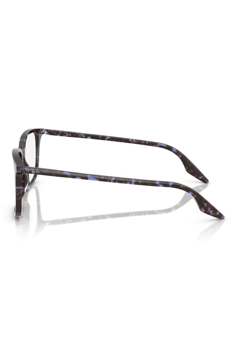 55mm Rectangle optical glasses, Alternate, color, BLUE HAVANA